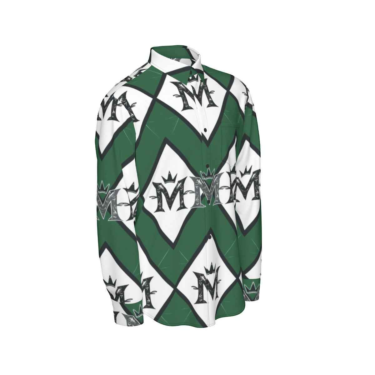 MUNSIEUR All - Over Print Men's Long Sleeve Tee Cotton - Munsieur