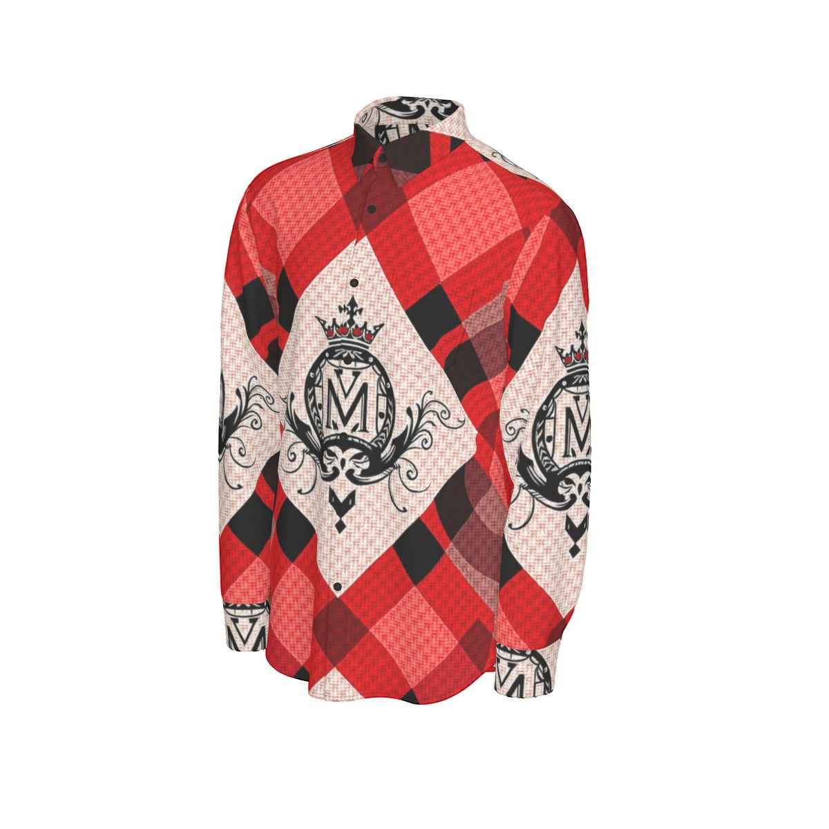 MUNSIEUR All - Over Print Men's Long Sleeve Tee Cotton - Munsieur