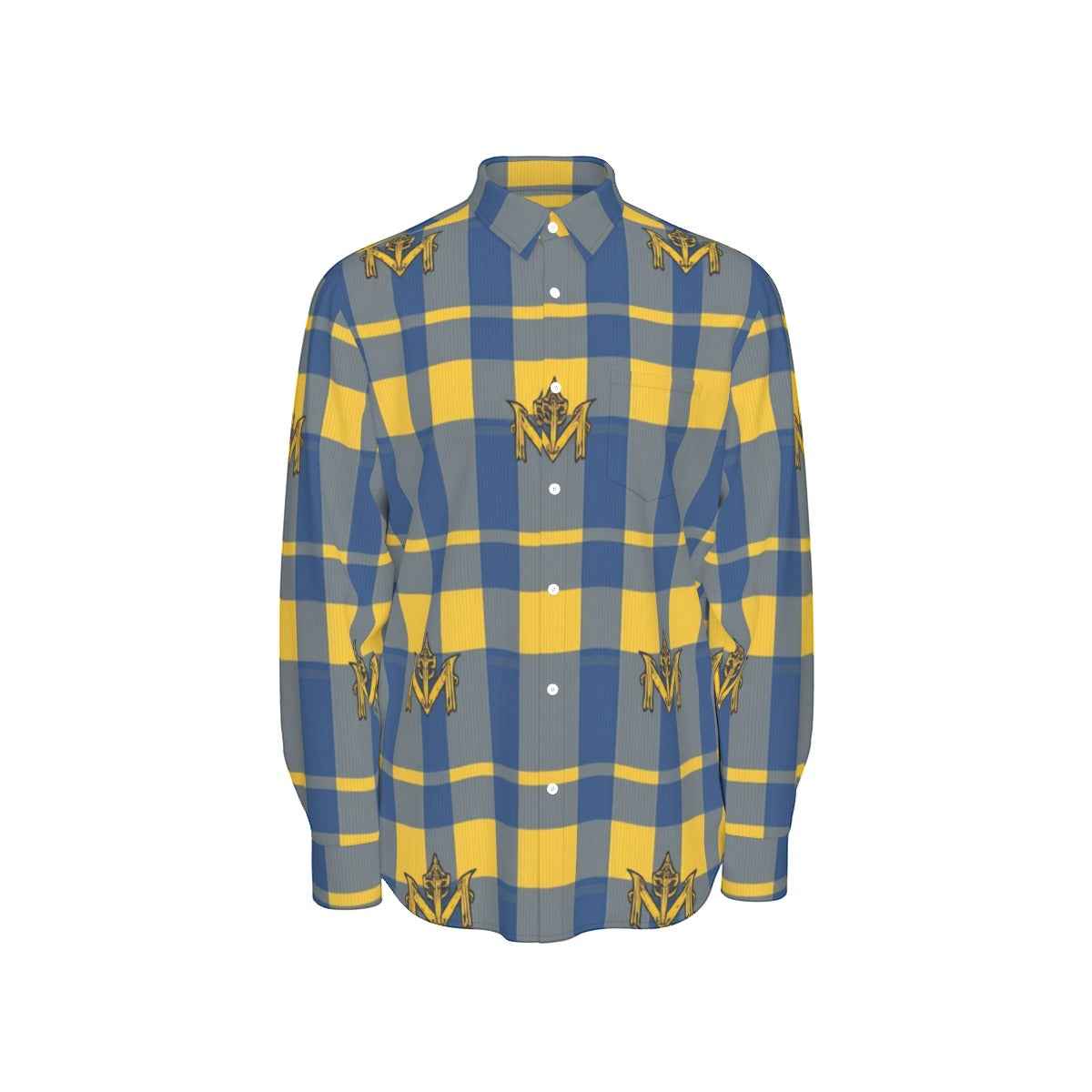 MUNSIEUR All - Over Print Men's Long Sleeve Tee Cotton - Munsieur