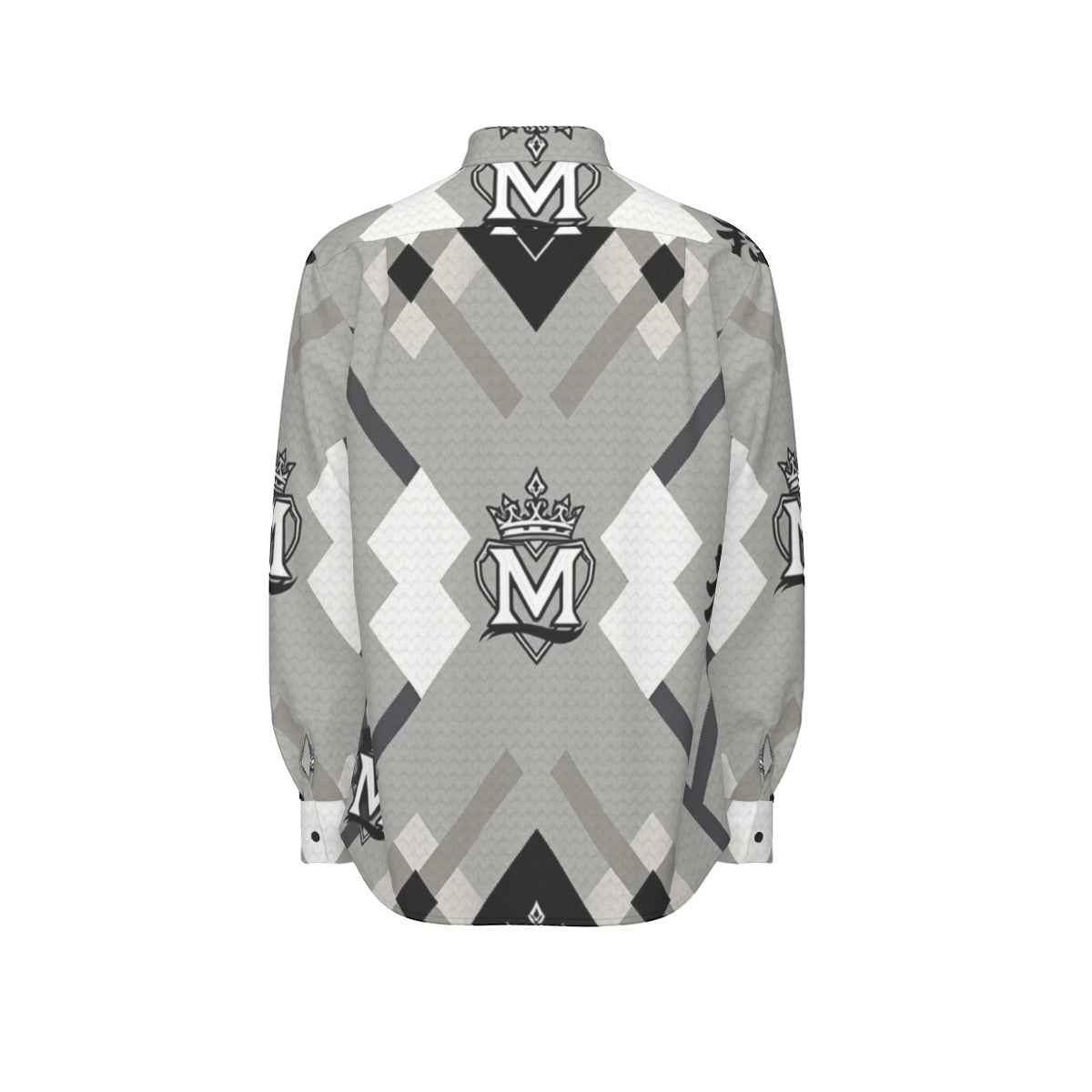 MUNSIEUR All - Over Print Men's Long Sleeve Tee Cotton - Munsieur