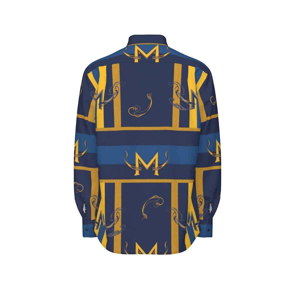 MUNSIEUR All - Over Print Men's Long Sleeve Tee Cotton - Munsieur