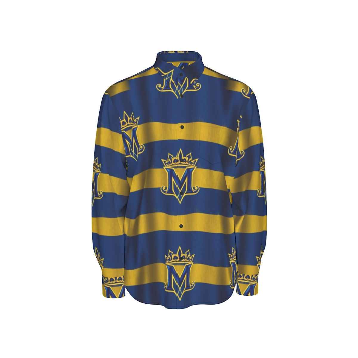 MUNSIEUR All - Over Print Men's Long Sleeve Tee Cotton - Munsieur