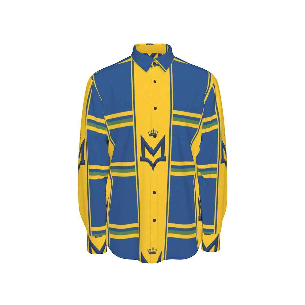 MUNSIEUR All - Over Print Men's Long Sleeve Tee Cotton - Munsieur