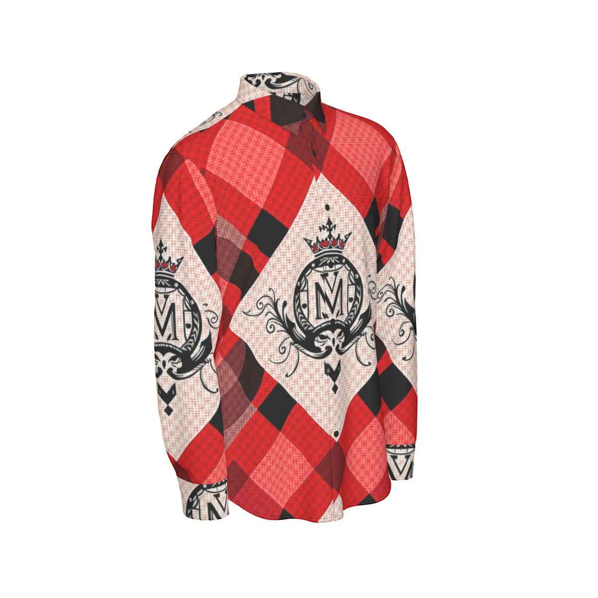 MUNSIEUR All - Over Print Men's Long Sleeve Tee Cotton - Munsieur