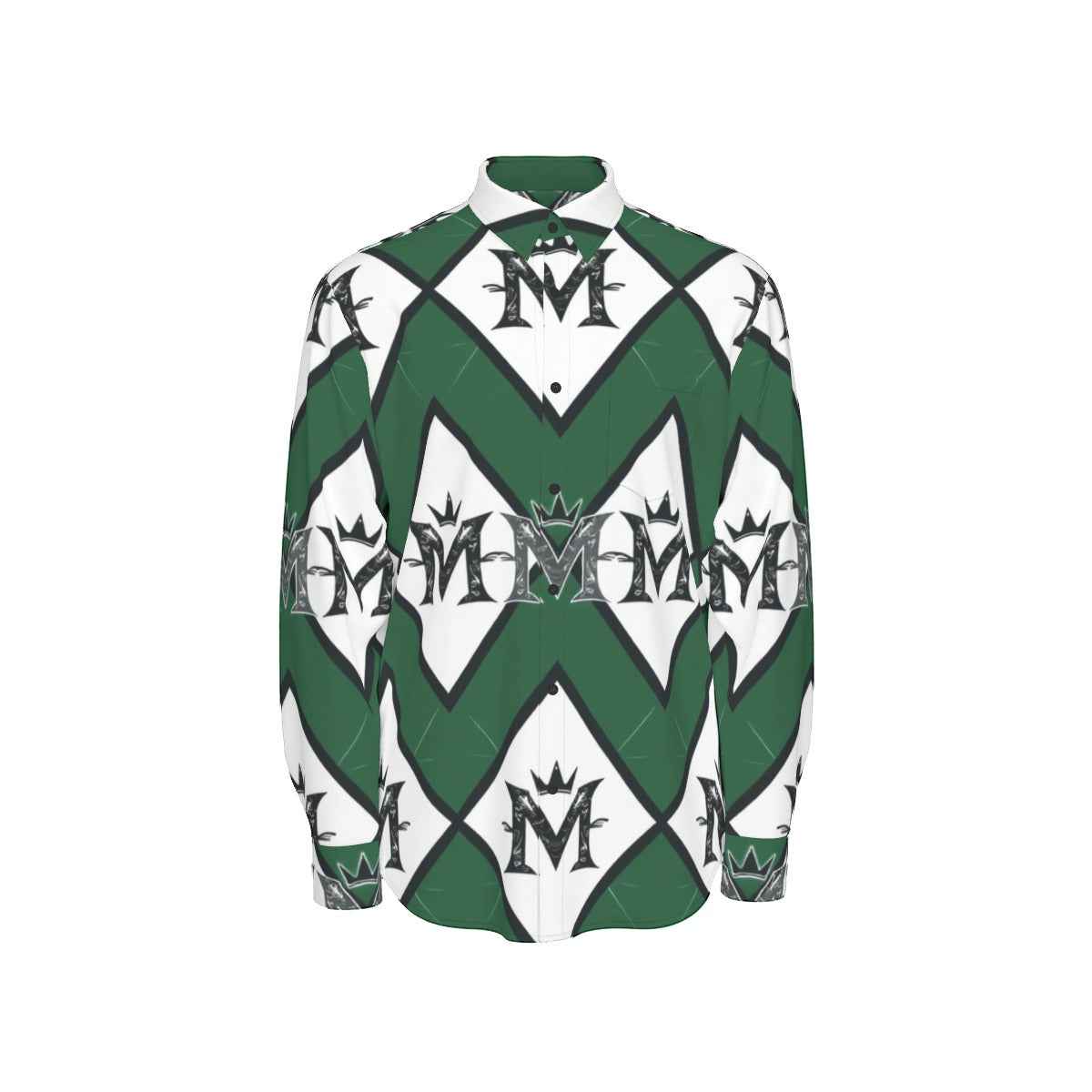 MUNSIEUR All - Over Print Men's Long Sleeve Tee Cotton - Munsieur