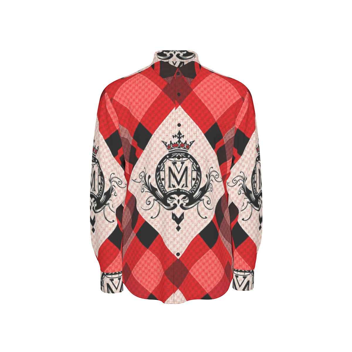 MUNSIEUR All - Over Print Men's Long Sleeve Tee Cotton - Munsieur