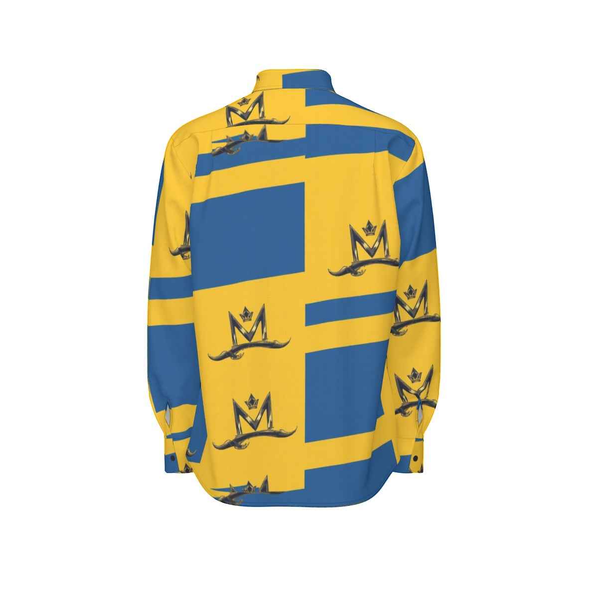 MUNSIEUR All - Over Print Men's Long Sleeve Tee Cotton - Munsieur