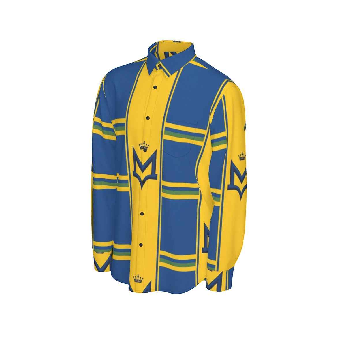 MUNSIEUR All - Over Print Men's Long Sleeve Tee Cotton - Munsieur