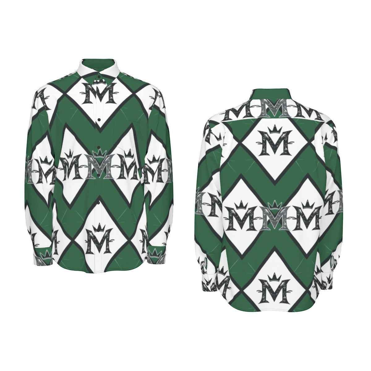 MUNSIEUR All - Over Print Men's Long Sleeve Tee Cotton - Munsieur