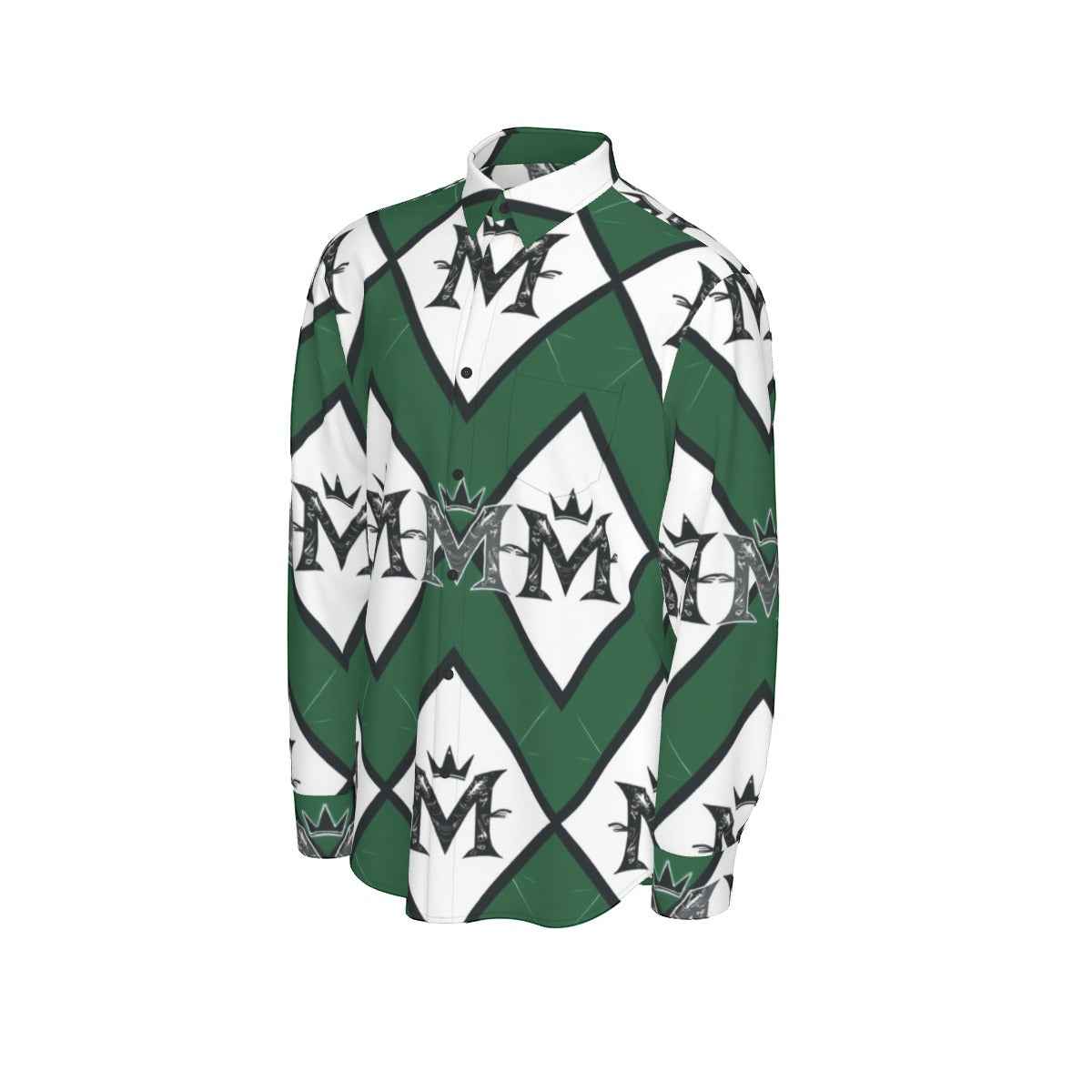 MUNSIEUR All - Over Print Men's Long Sleeve Tee Cotton - Munsieur