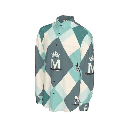 MUNSIEUR All - Over Print Men's Long Sleeve Tee Cotton - Munsieur