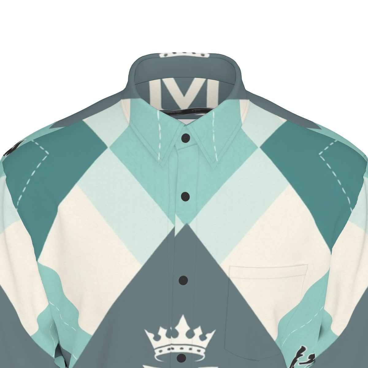 MUNSIEUR All - Over Print Men's Long Sleeve Tee Cotton - Munsieur