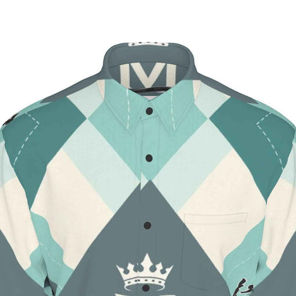 MUNSIEUR All - Over Print Men's Long Sleeve Tee Cotton - Munsieur
