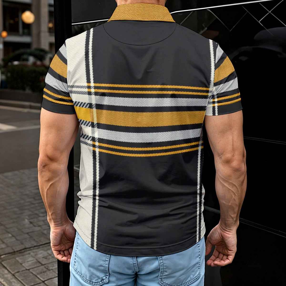 MUNSIEUR All - Over Print Men's Polo Tee - Munsieur