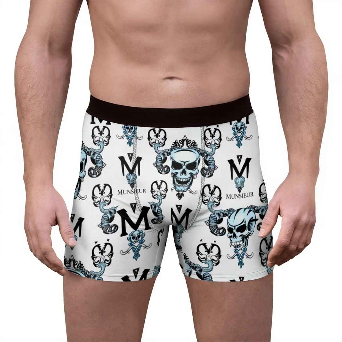 MUNSIEUR All-Over Print Men's Stretch Boxer Briefs