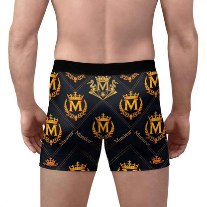 MUNSIEUR All-Over Print Men's Stretch Boxer Briefs New Arrivals