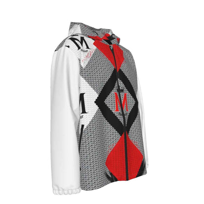 MUNSIEUR All - Over Print Men's w Zipper Windbreaker Coat - Munsieur