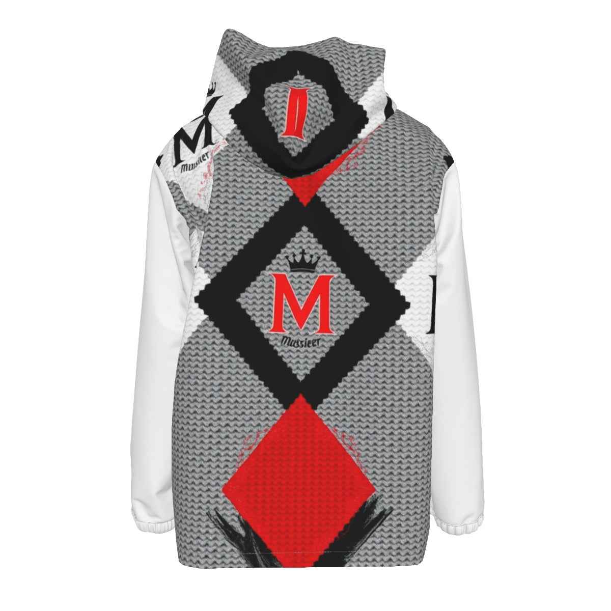 MUNSIEUR All - Over Print Men's w Zipper Windbreaker Coat - Munsieur