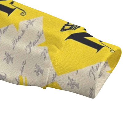 MUNSIEUR All - Over Print Unisex Hoodie Drop - shoulder Knitted Fleece Sweater - Munsieur