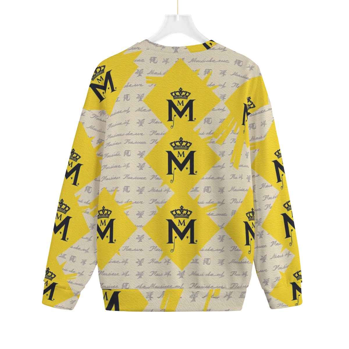 MUNSIEUR All - Over Print Unisex Hoodie Drop - shoulder Knitted Fleece Sweater - Munsieur