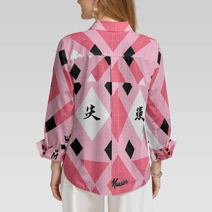MUNSIEUR All - Over Print Women's 3/4 Sleeve Blouse - Munsieur