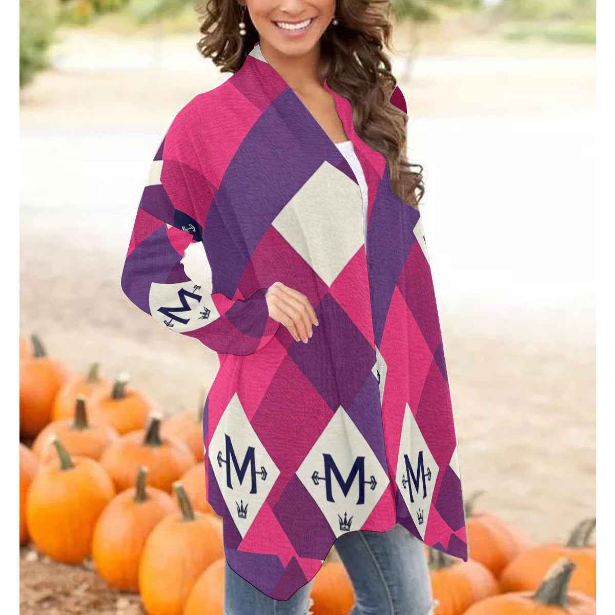 MUNSIEUR All - Over Print Women's Cardigan With Long Sleeve Sweater - Munsieur