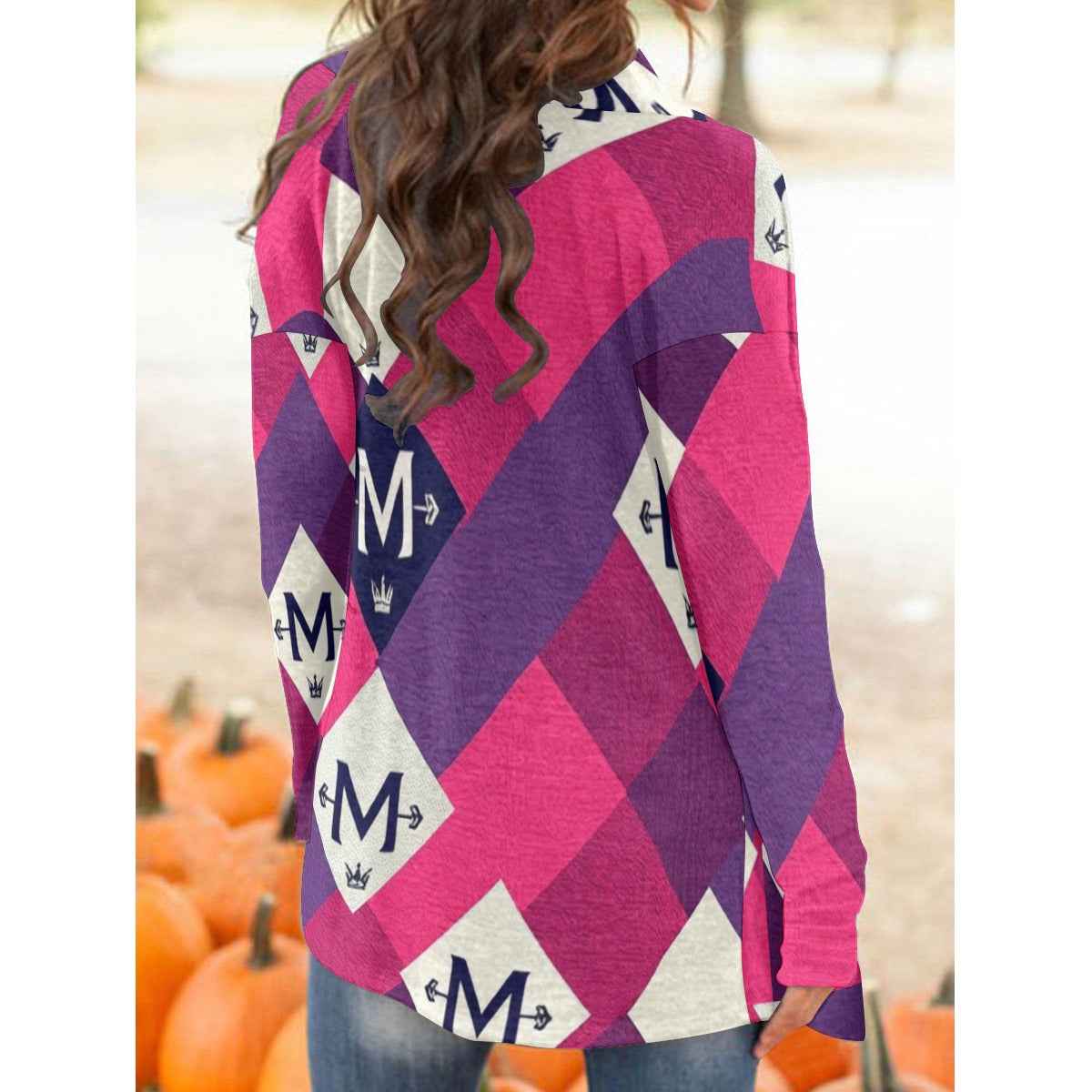 MUNSIEUR All - Over Print Women's Cardigan With Long Sleeve Sweater - Munsieur