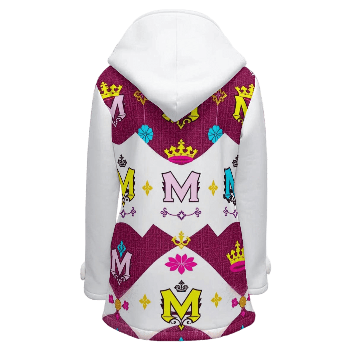 MUNSIEUR All - Over Print Women's Jacket Double - Breasted Winter Parka With Fleece - Munsieur