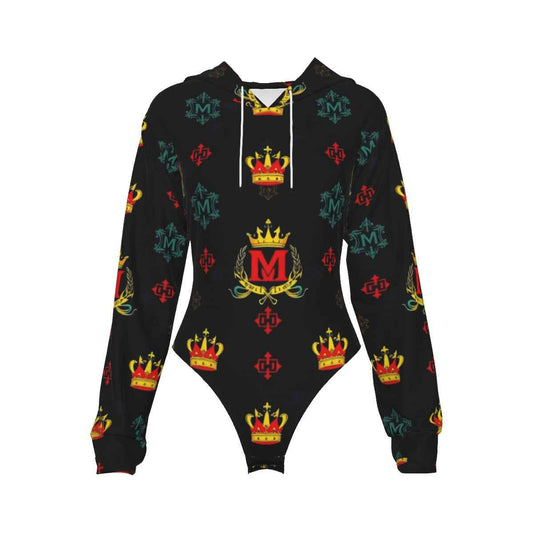 MUNSIEUR All - Over Print Women's Raglan Sleeve with Lining Bodysuit - Munsieur