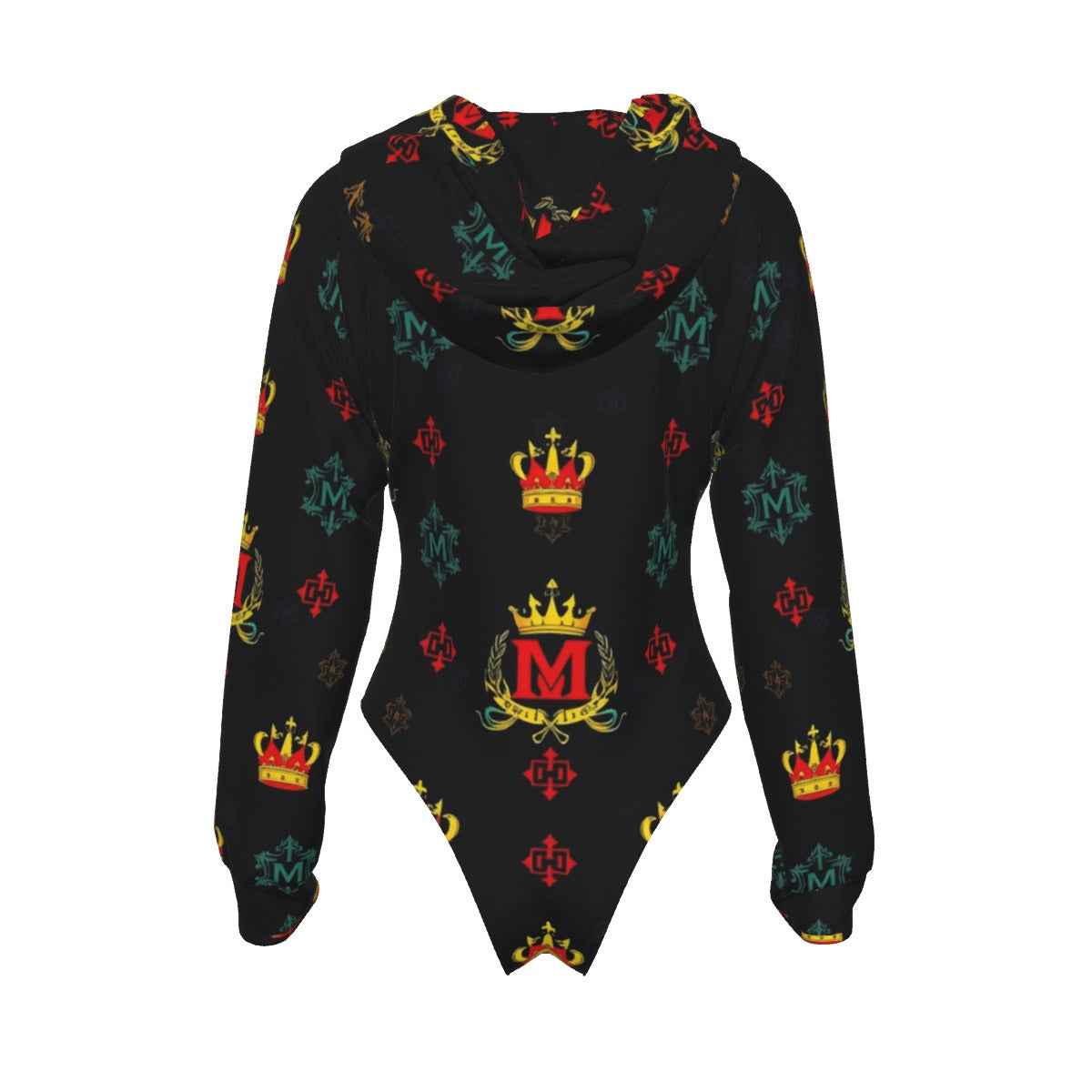 MUNSIEUR All - Over Print Women's Raglan Sleeve with Lining Bodysuit - Munsieur