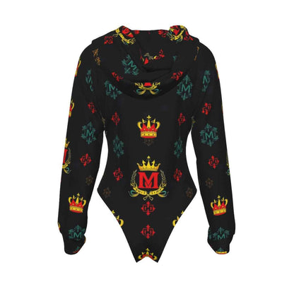 MUNSIEUR All - Over Print Women's Raglan Sleeve with Lining Bodysuit - Munsieur