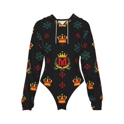 MUNSIEUR All - Over Print Women's Raglan Sleeve with Lining Bodysuit - Munsieur
