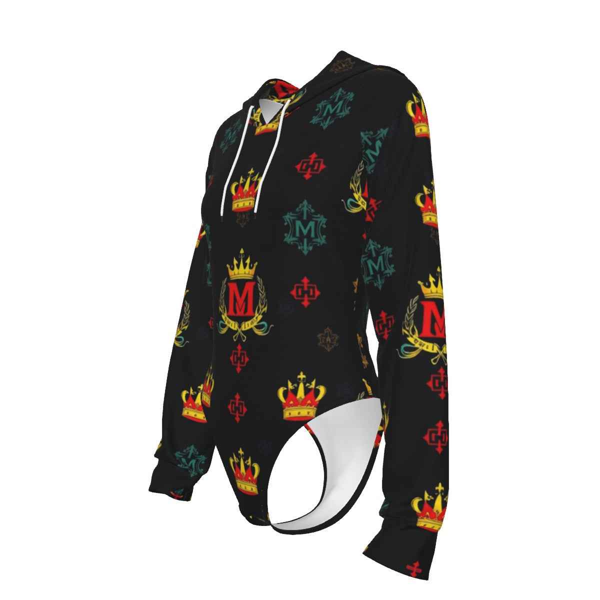 MUNSIEUR All - Over Print Women's Raglan Sleeve with Lining Bodysuit - Munsieur