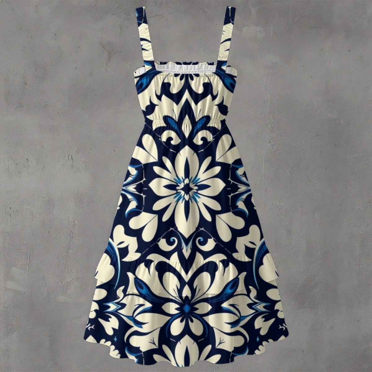 MUNSIEUR All - Over Print Women‘s Ruffle Hem Dress - Munsieur