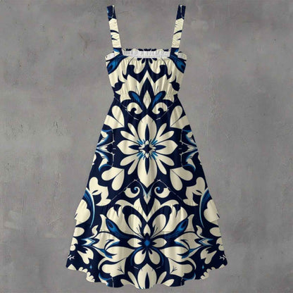 MUNSIEUR All - Over Print Women‘s Ruffle Hem Dress - Munsieur