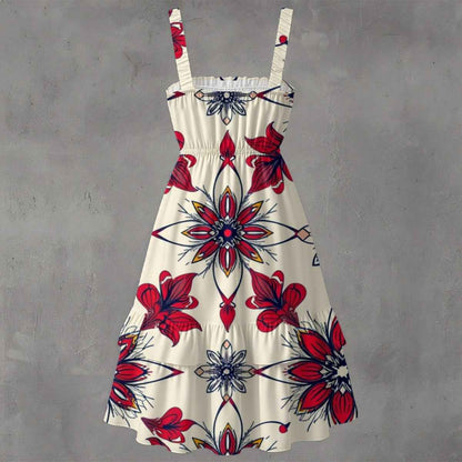 MUNSIEUR All - Over Print Women‘s Ruffle Hem Dress - Munsieur