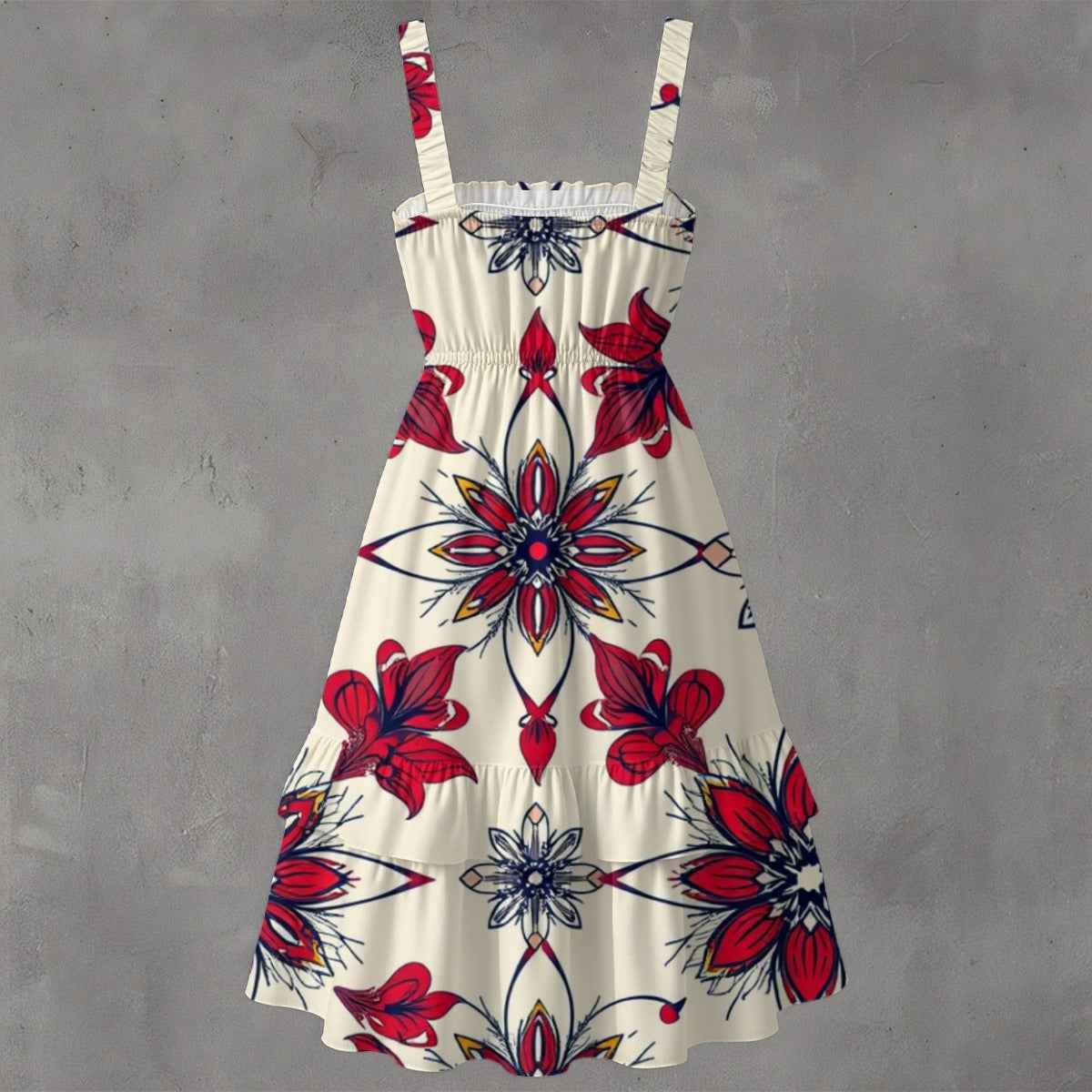 MUNSIEUR All - Over Print Women‘s Ruffle Hem Dress - Munsieur