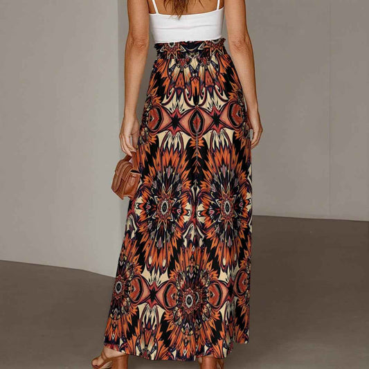 MUNSIEUR All - Over Print Women's Ruffled Wide - Leg Jeans - Munsieur