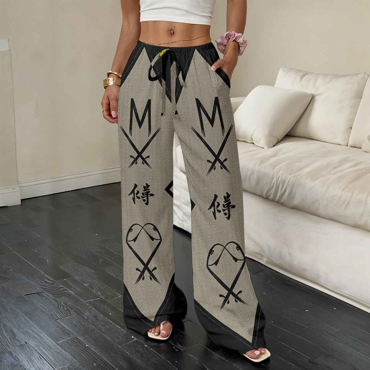 MUNSIEUR All - Over Print Women’s Straight - Leg Casual Sweats - Munsieur