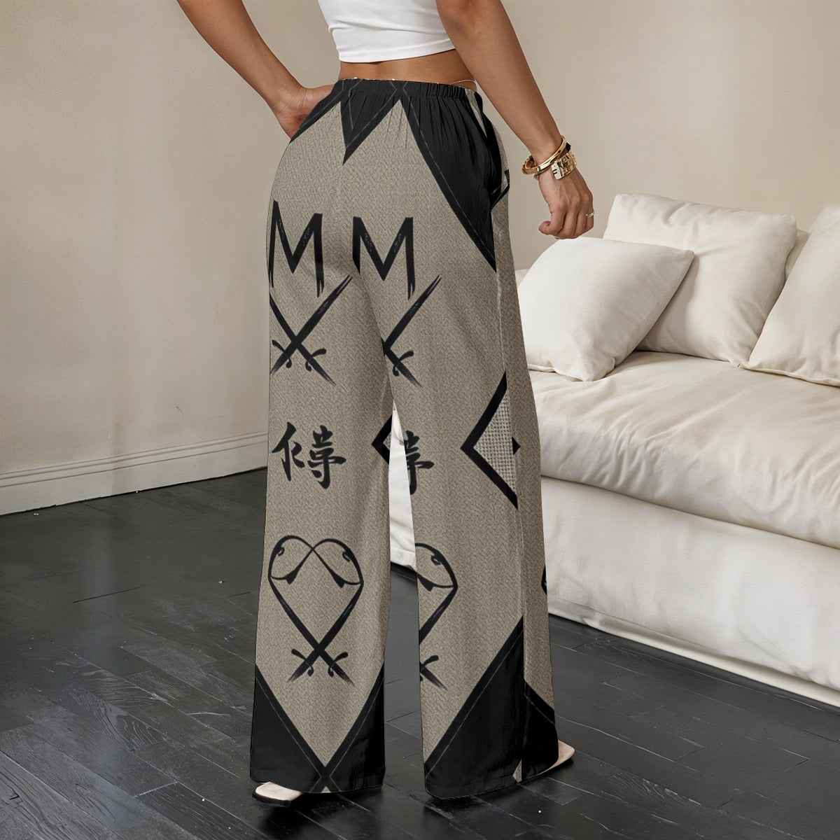 MUNSIEUR All - Over Print Women’s Straight - Leg Casual Sweats - Munsieur