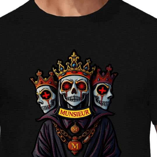 Munsieur Halloween Design Graphic Tee for Men - Munsieur