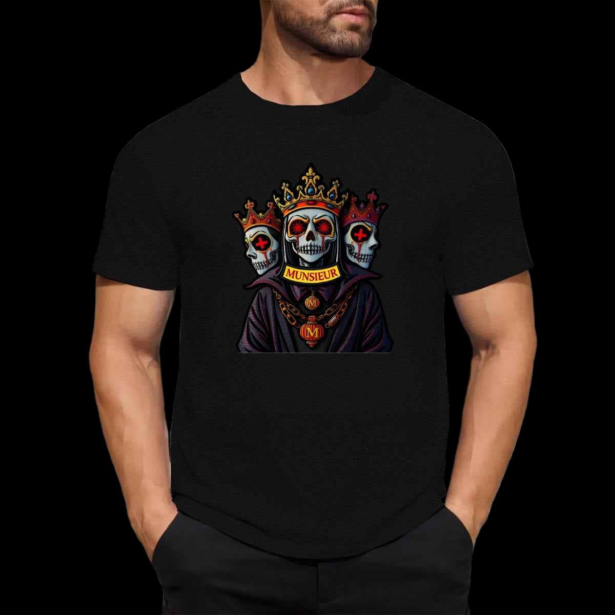 Munsieur Halloween Design Graphic Tee for Men - Munsieur