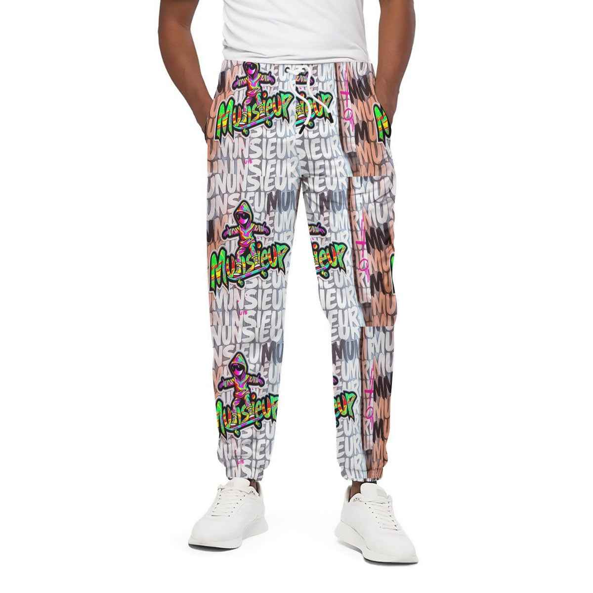 MUNSIEUR Men's All - Over Print Joggers Heavy Cotton - Munsieur