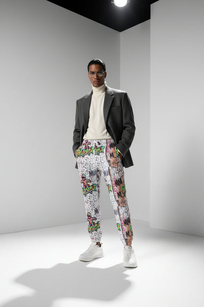 MUNSIEUR Men's All - Over Print Joggers Heavy Cotton - Munsieur