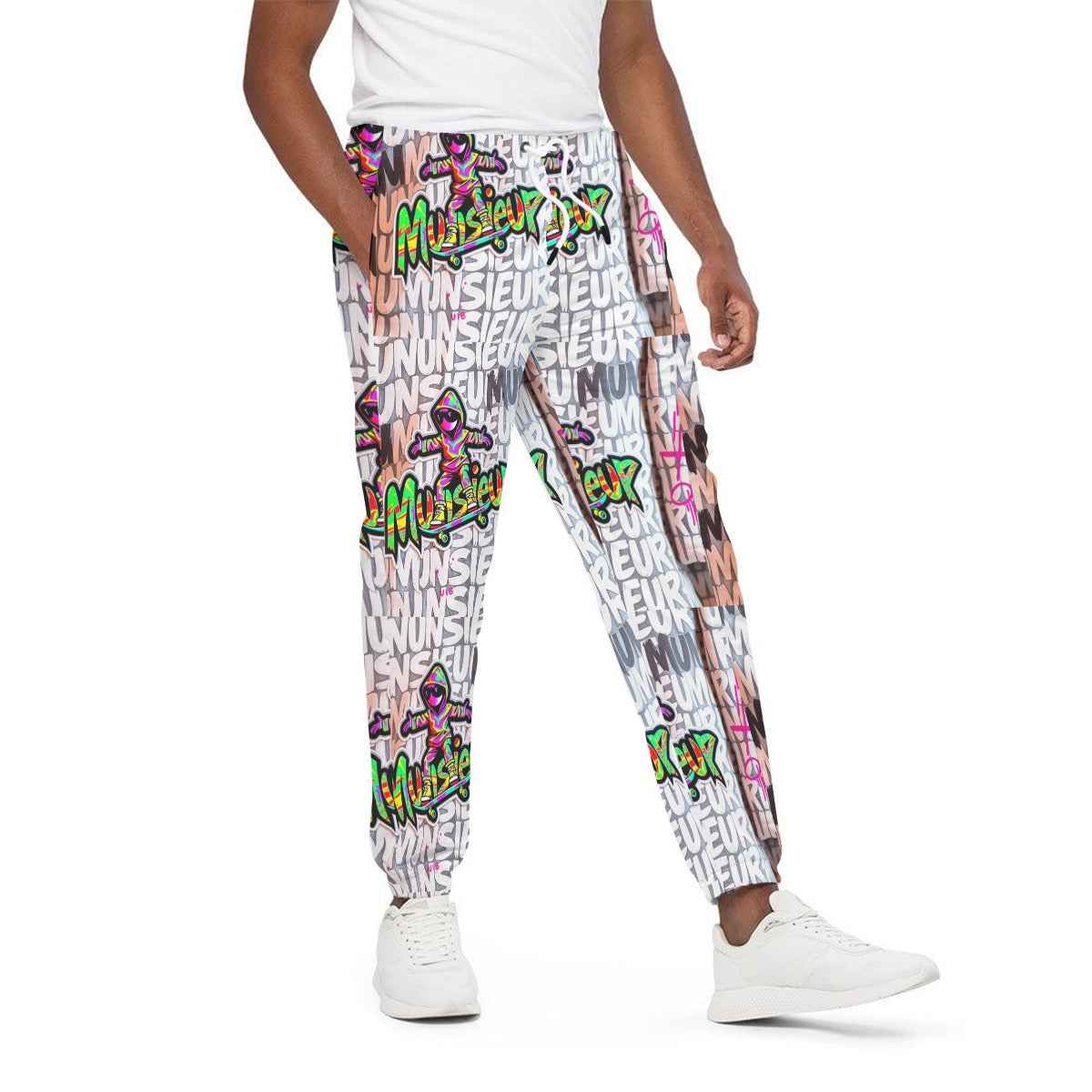 MUNSIEUR Men's All - Over Print Joggers Heavy Cotton - Munsieur