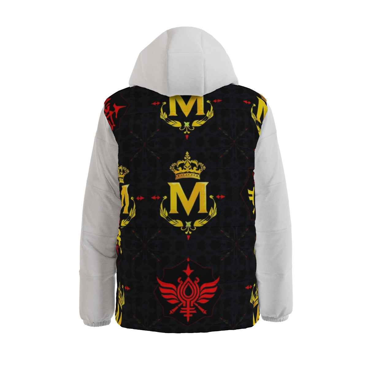 MUNSIEUR Men's All - Over Print Puffer Down Coat Warm - Munsieur