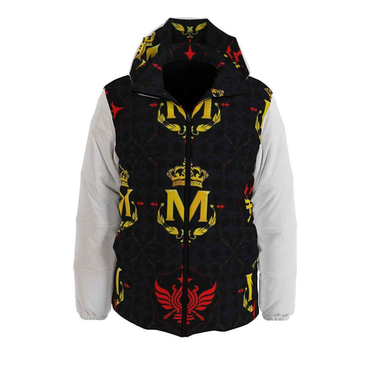 MUNSIEUR Men's All - Over Print Puffer Down Coat Warm - Munsieur