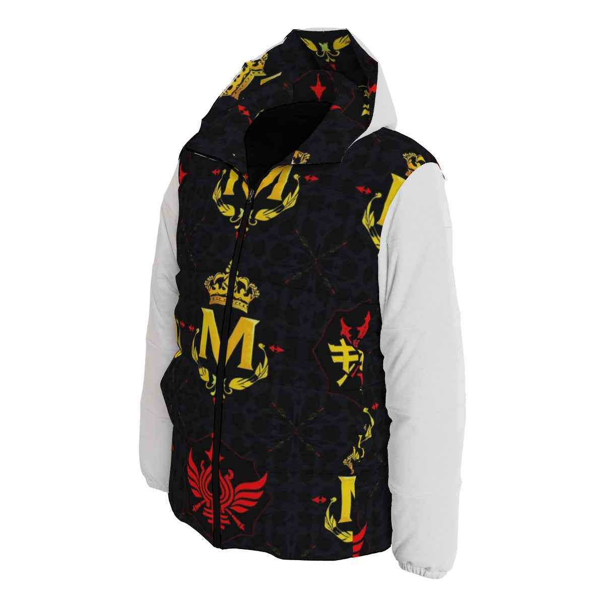 MUNSIEUR Men's All - Over Print Puffer Down Coat Warm - Munsieur