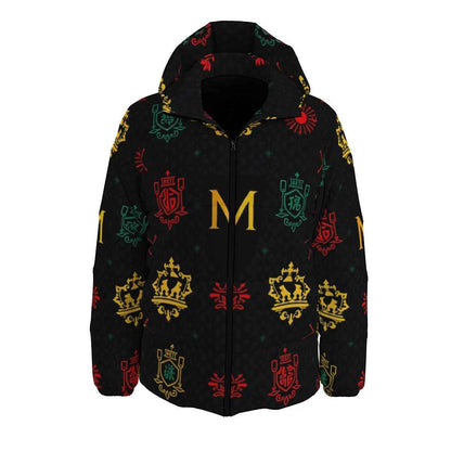 MUNSIEUR Men's Puffer All - Over Print Down Coat - Munsieur