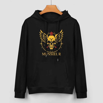 Munsieur Skull Design Hoodie for Urban Fashion - Munsieur